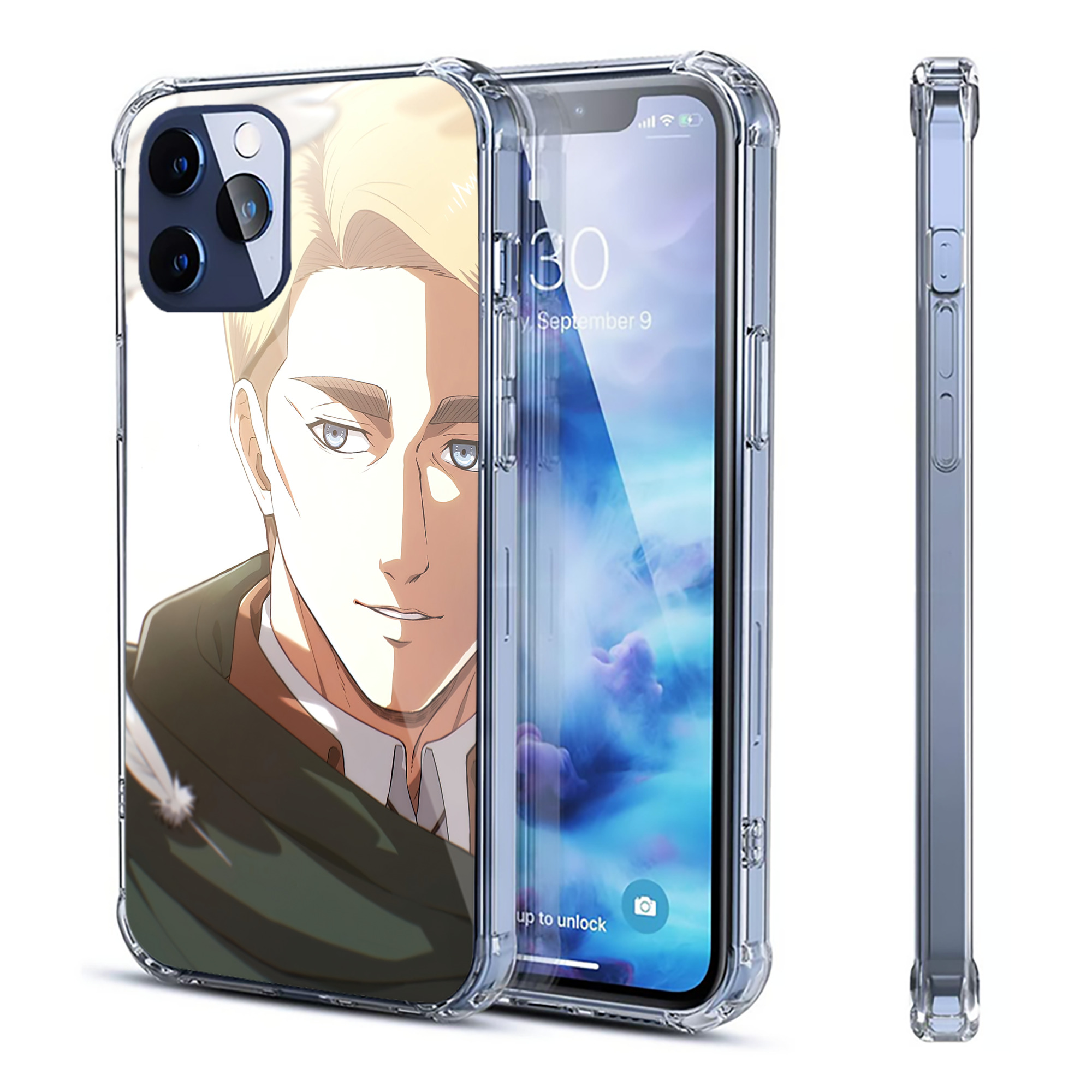 （画像用） 進撃の巨人 Attack on Titan 【iPhone 12シリーズ対応】透明スマホケース（クリアソフトケース）